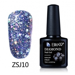 Гел Лак Диамантено Брокатен 10ml ZSJ10 - GC039 Elite99